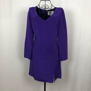 Hugo Buscati long sleeve silk sheath dress 10